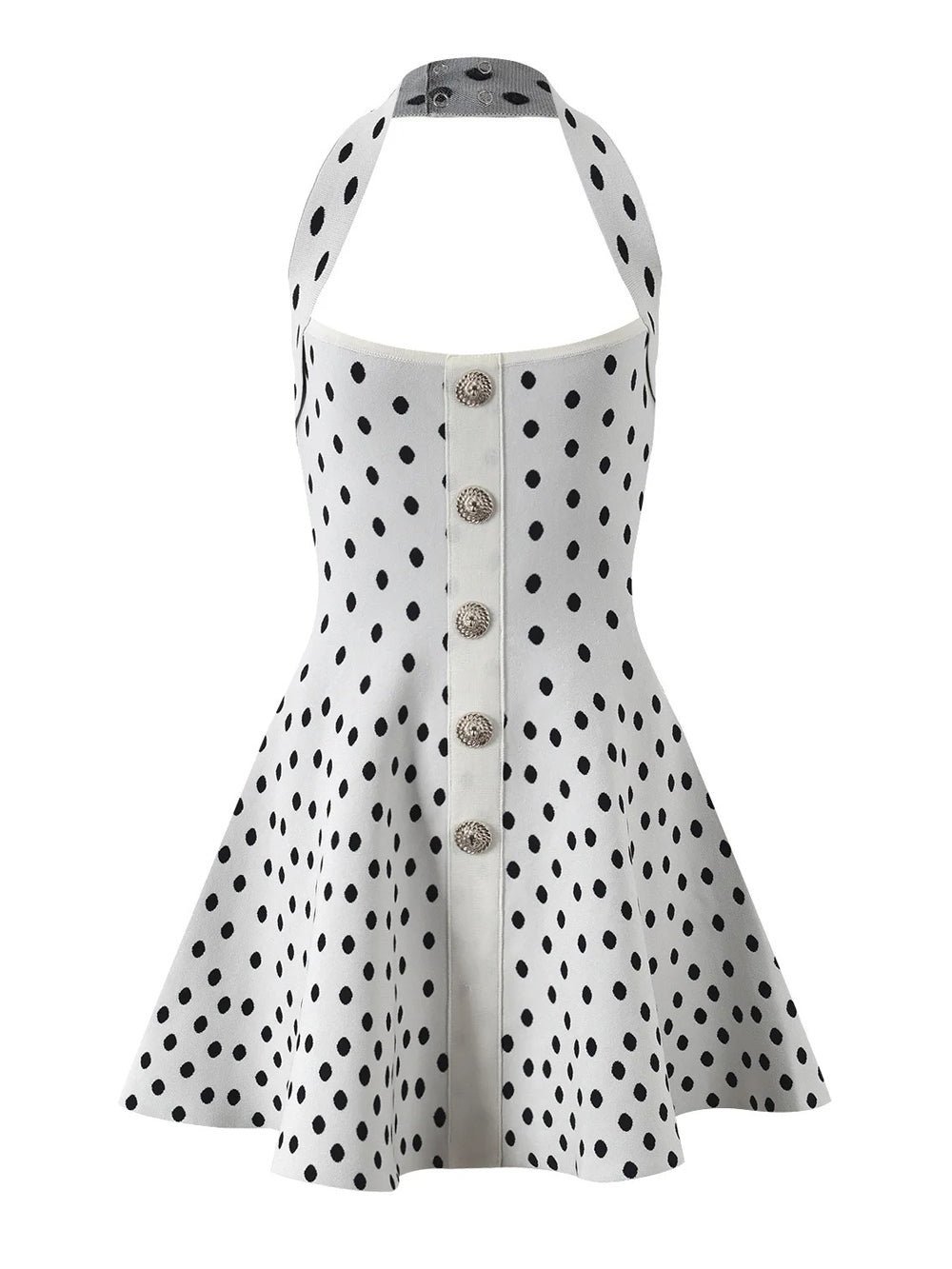 Polka Dot Backless - Fashionpara