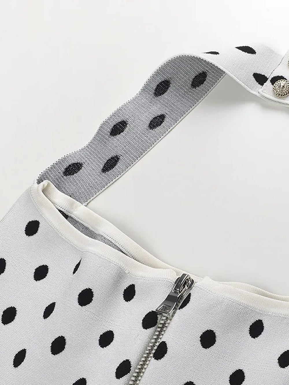 Polka Dot Backless - Fashionpara