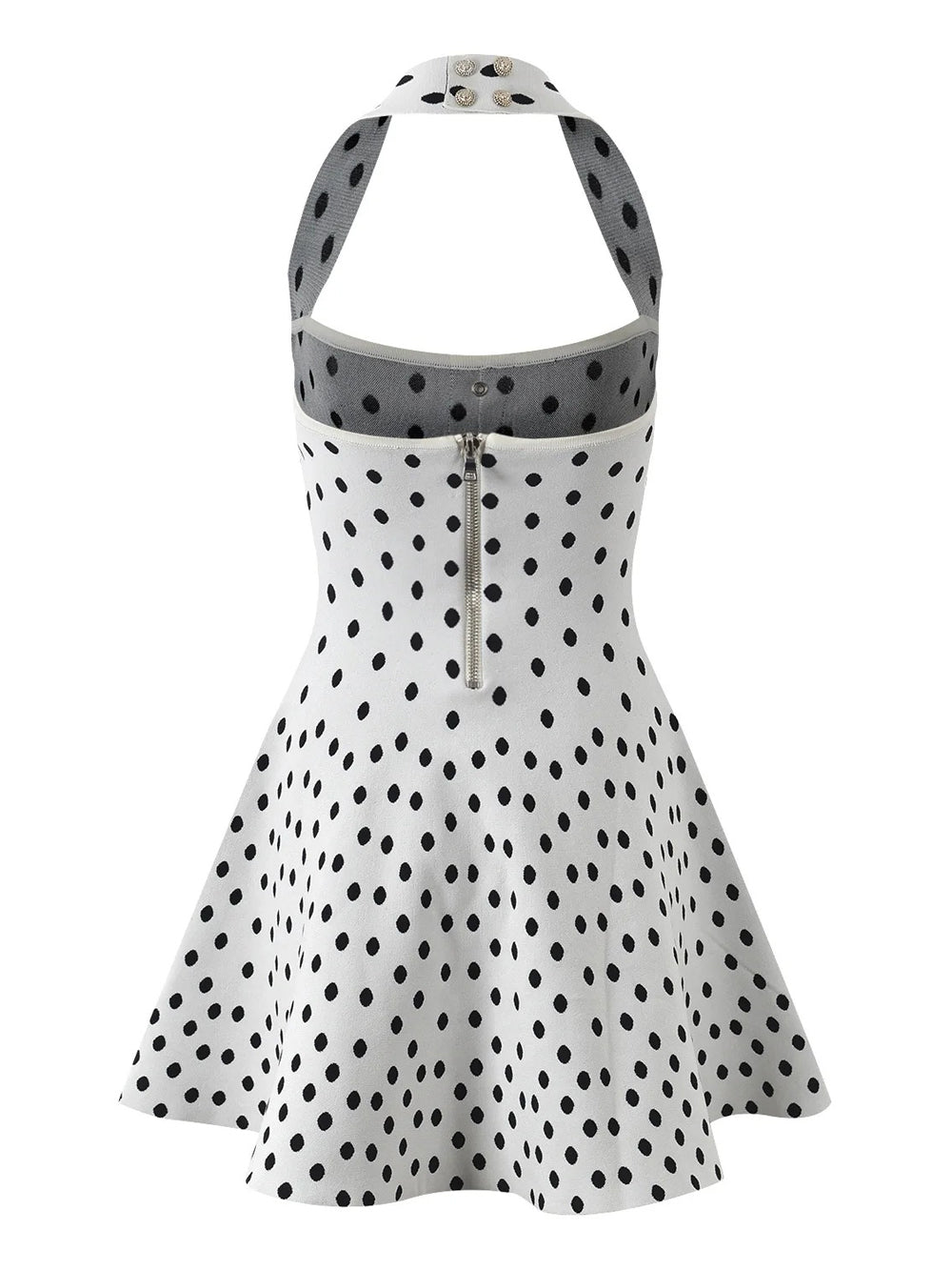 Polka Dot Backless - Fashionpara