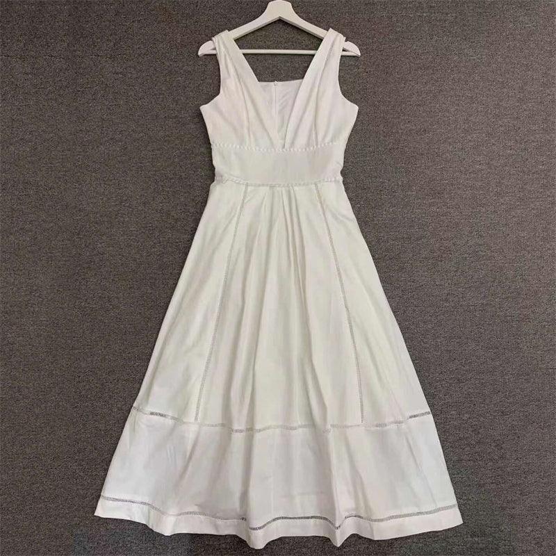 KittenAlarm - Adrianne Deep V Maxi Dress