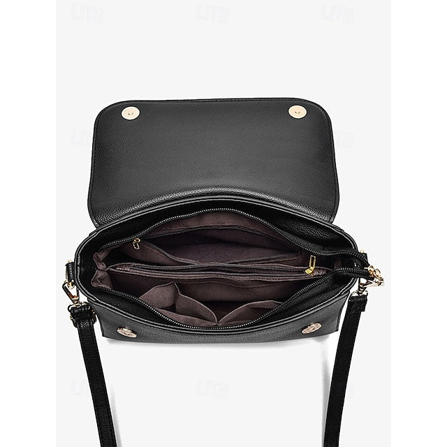 Burgundy Bags in Crossbody Leather Black Faux and
