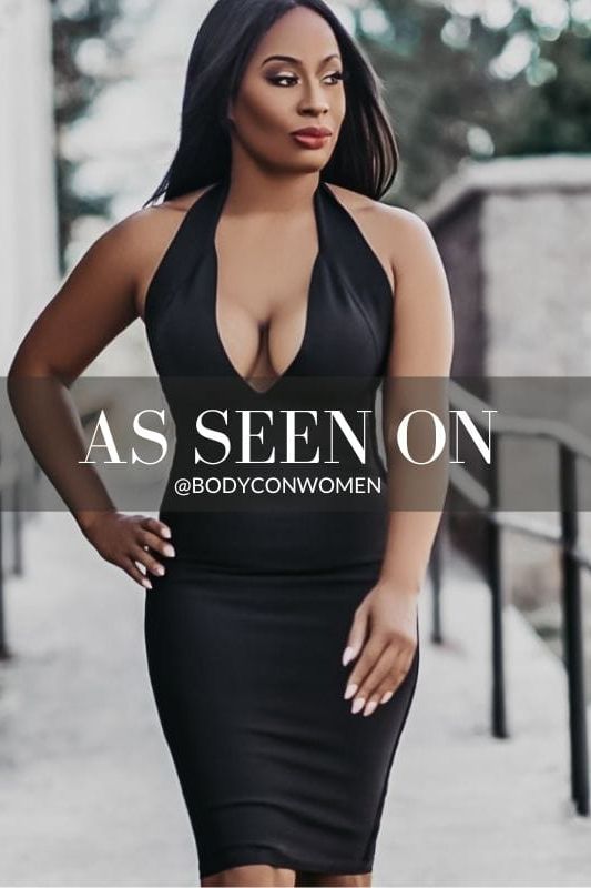 Ali Bandage Midi Dress - Classic Black - Fashionpara