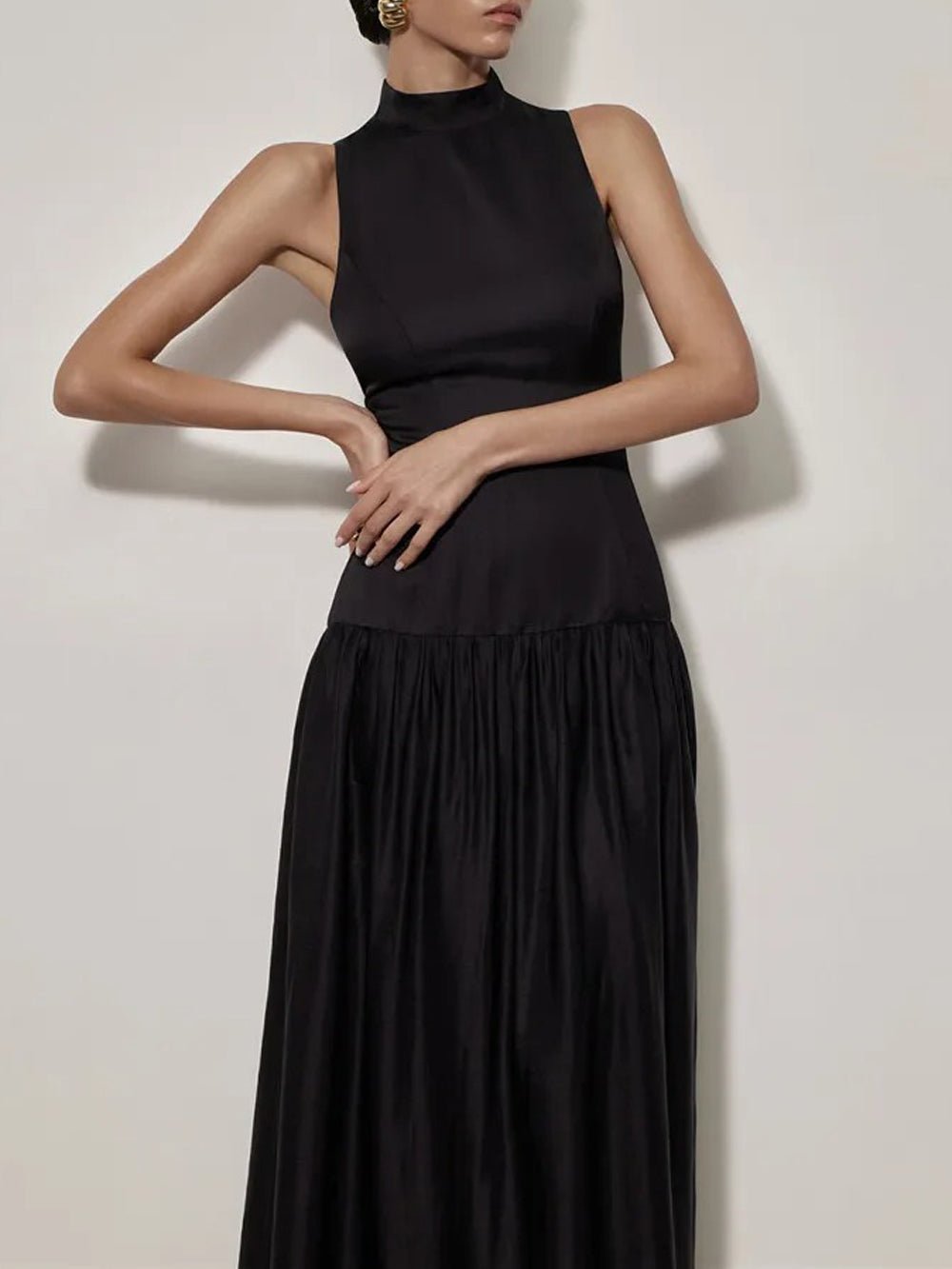 Backless Sleeveless Maxi - Fashionpara