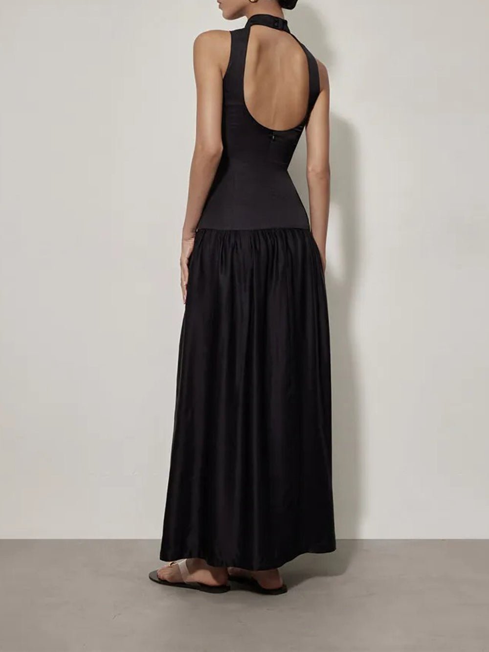 Backless Sleeveless Maxi - Fashionpara