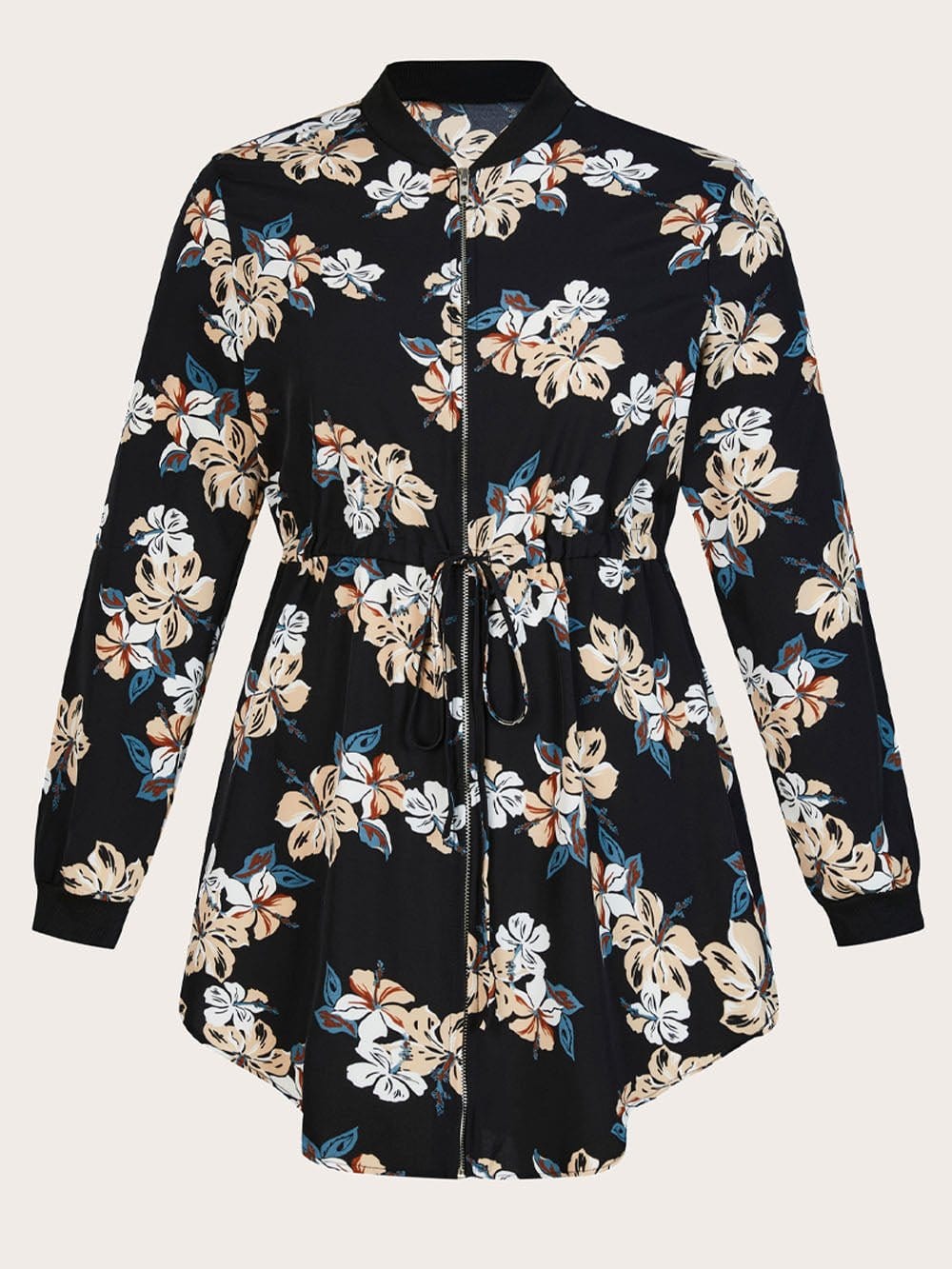 Trench Floral Jacket - Fashionpara