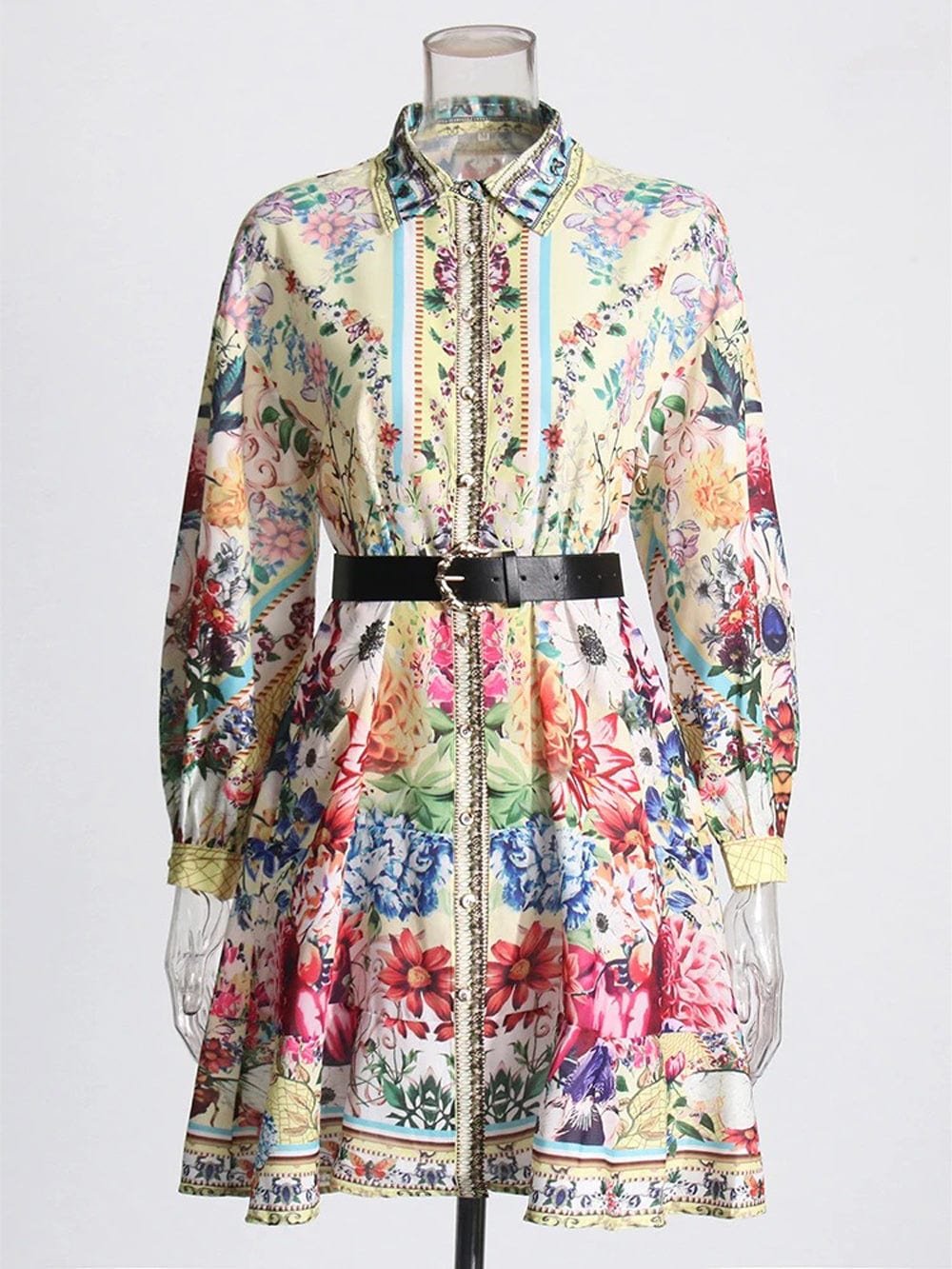 Belt Mini Dress - Fashionpara