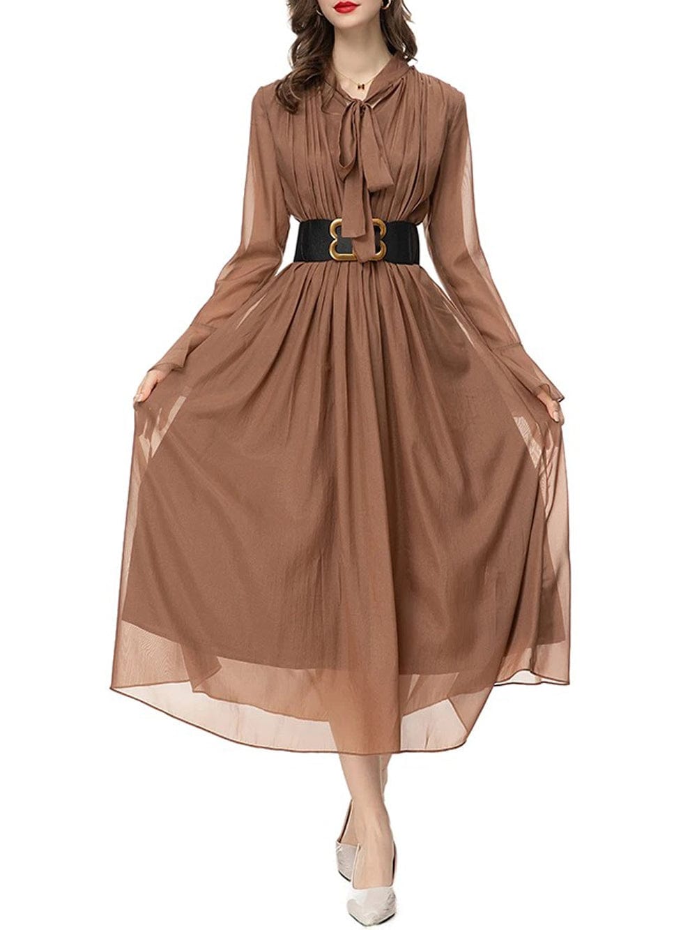 Belt Splice Midi - Fashionpara