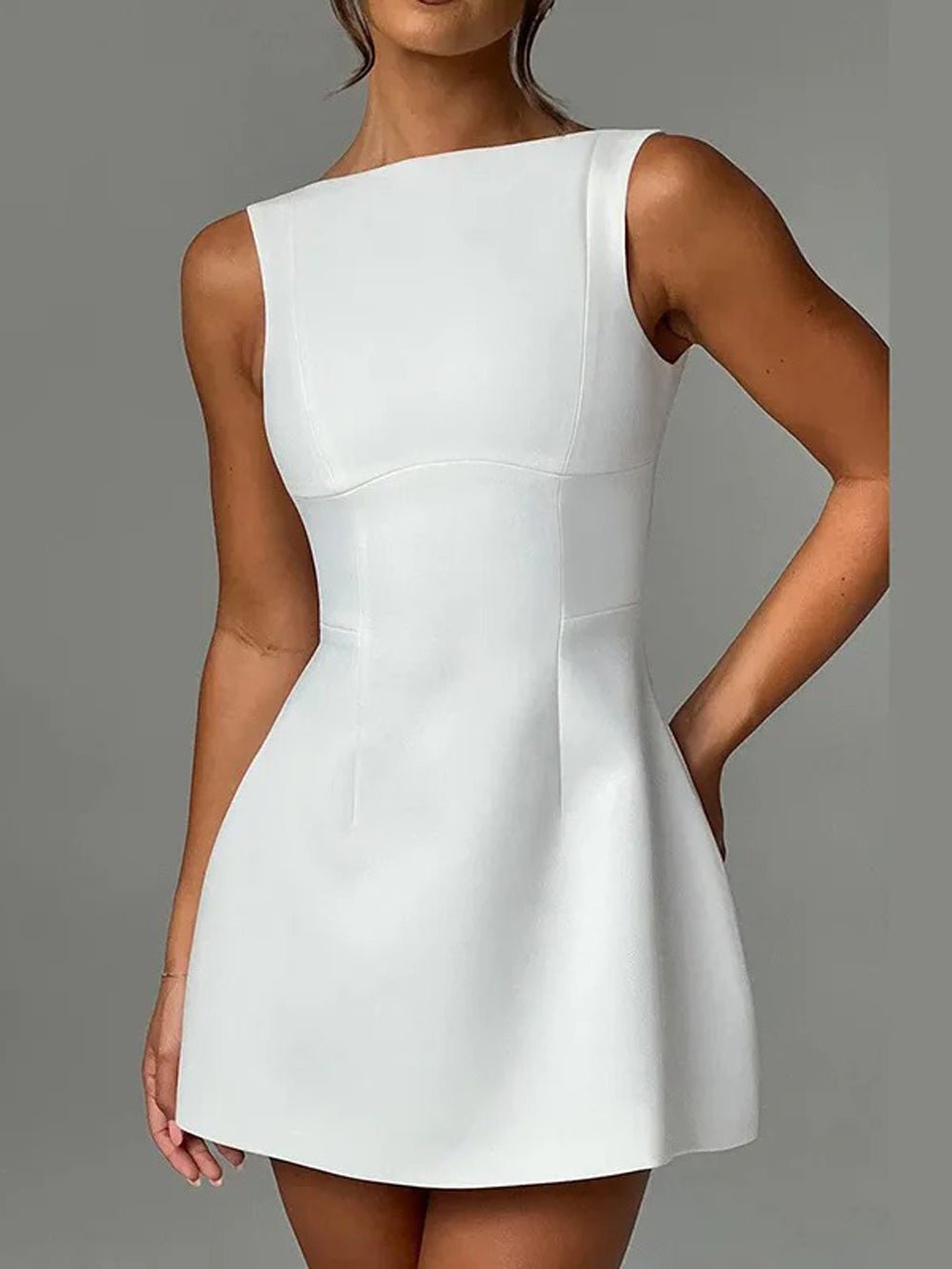 Backless Mini Dress - Fashionpara