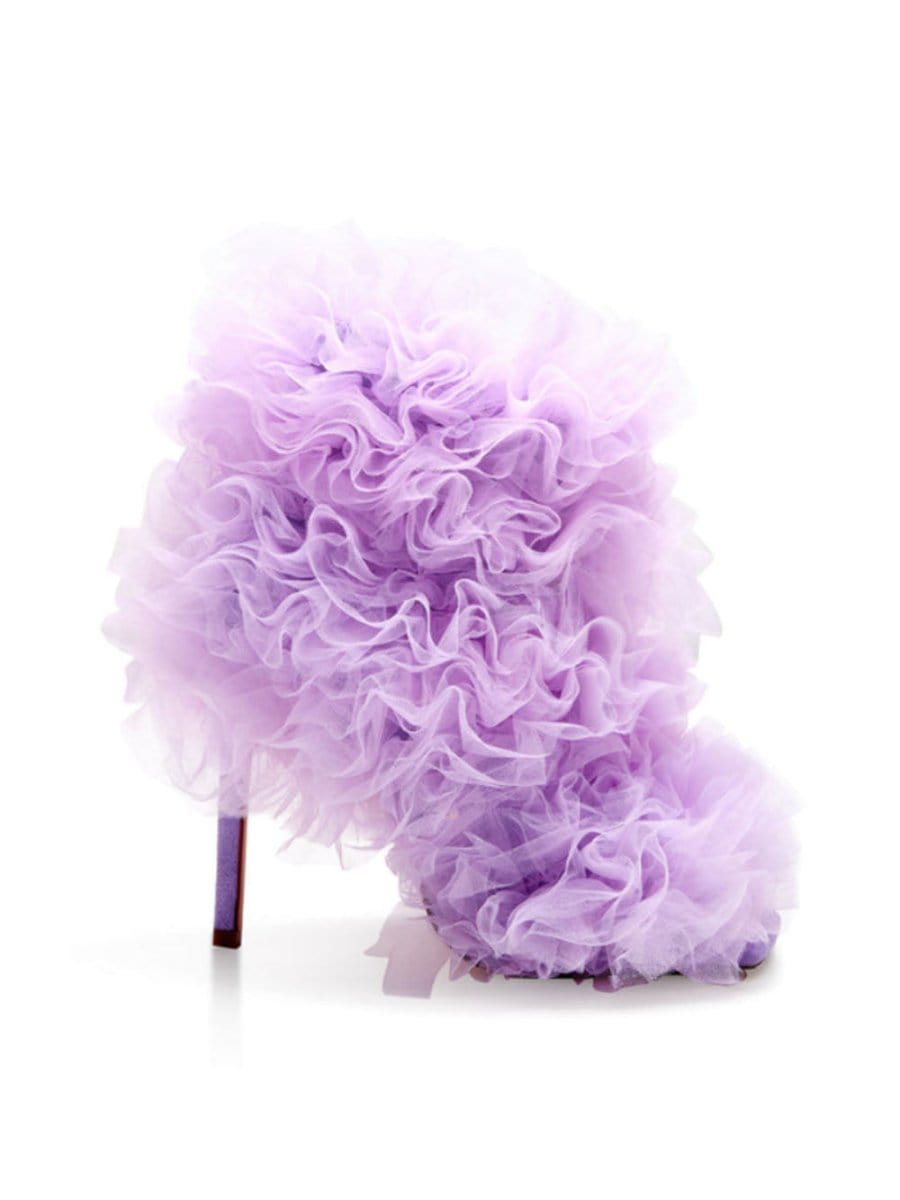 Flower Slim Heel - Fashionpara