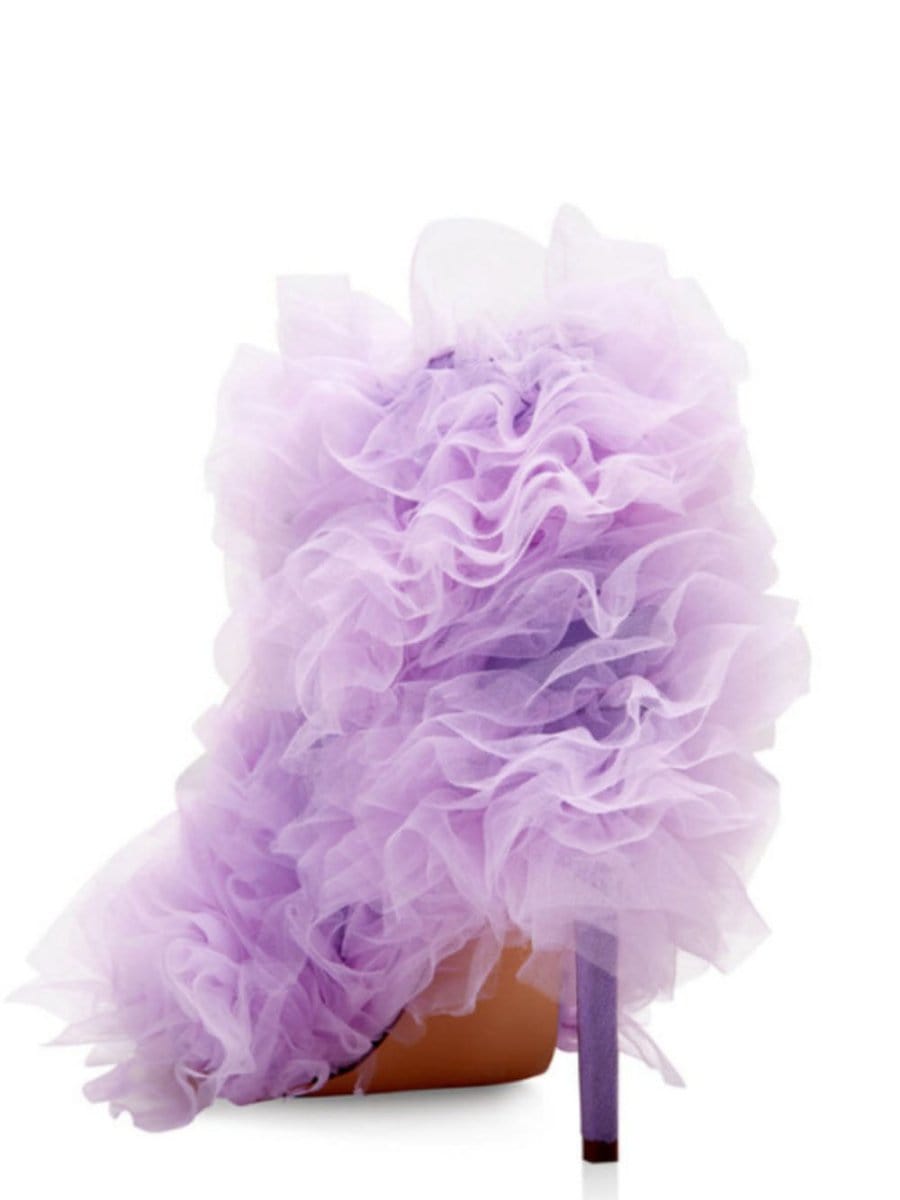 Flower Slim Heel - Fashionpara