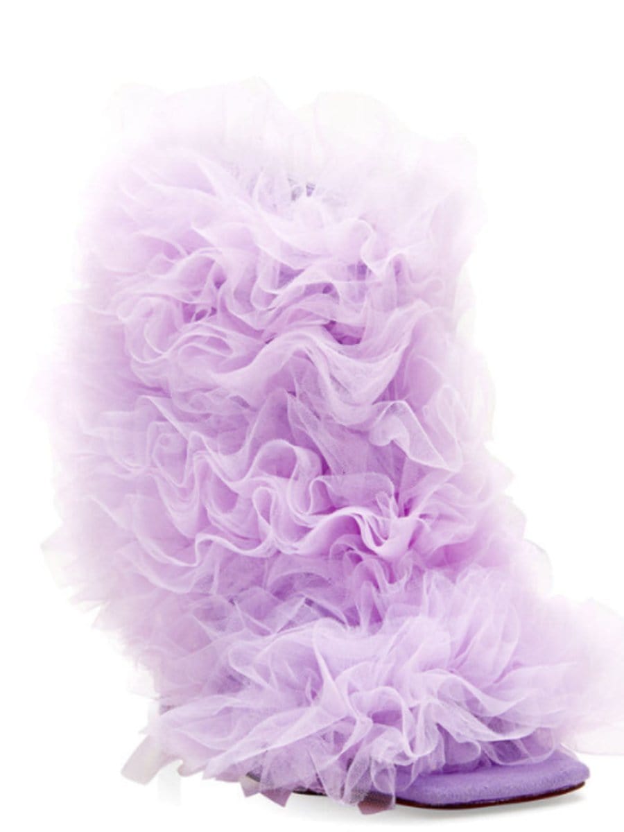 Flower Slim Heel - Fashionpara