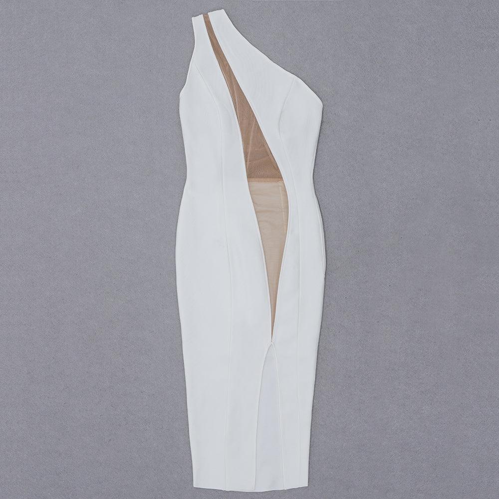 KittenAlarm - Amaia Asymmetric Insert Mesh Dress