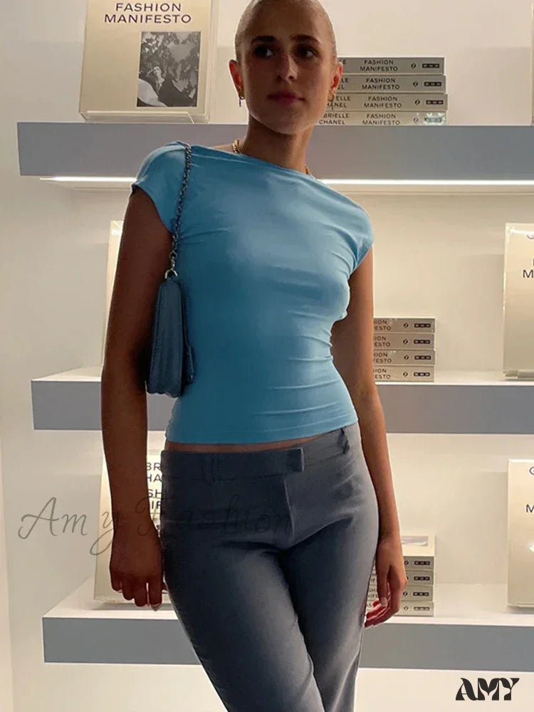 AMY - Backless Multi Ways Wear Skinny Basic Summer Crop Top