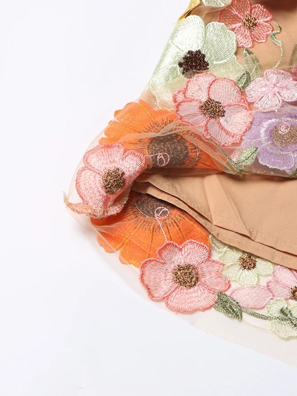 Applique Strapless Sleeveless - Fashionpara