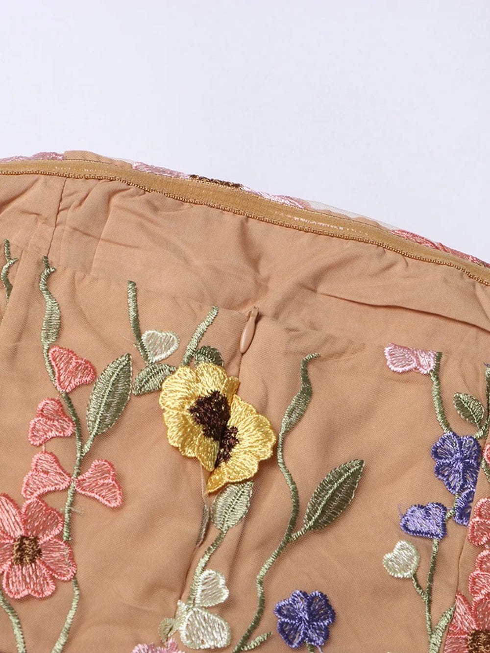 Applique Strapless Sleeveless - Fashionpara