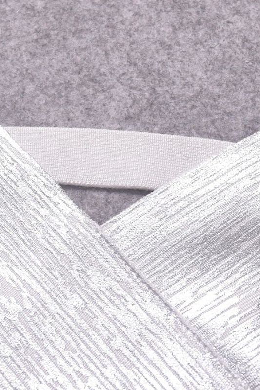 Ang Bandage Crop Top - Silver - Fashionpara