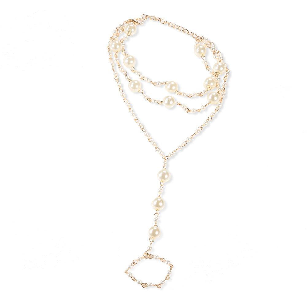 KittenAlarm - Angelia Pearl Beads Multilayer Anklet