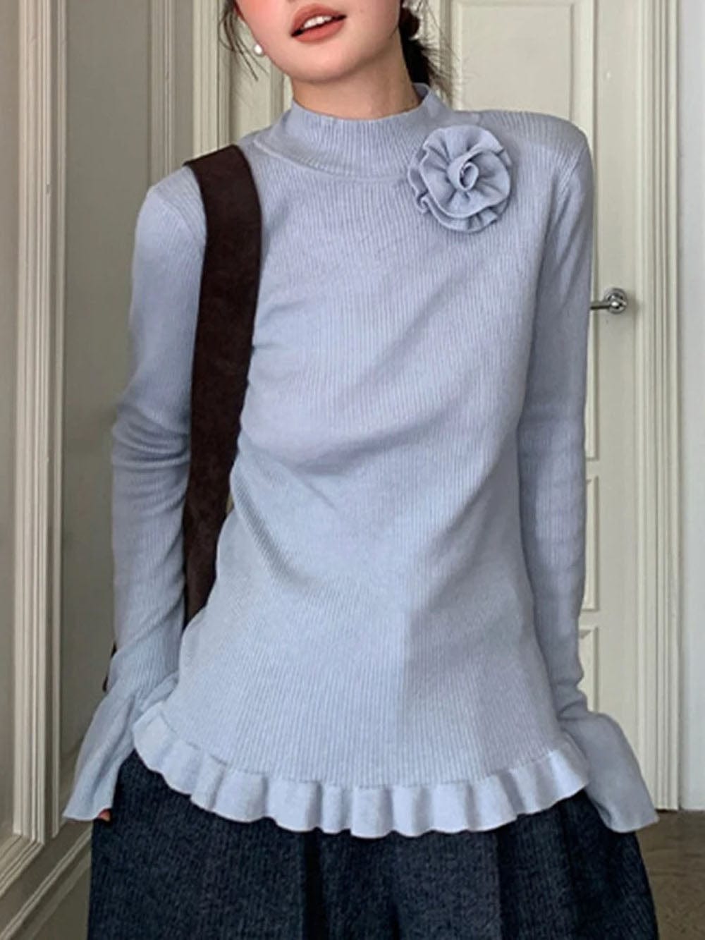 Knitted Pullover Sweater - Fashionpara