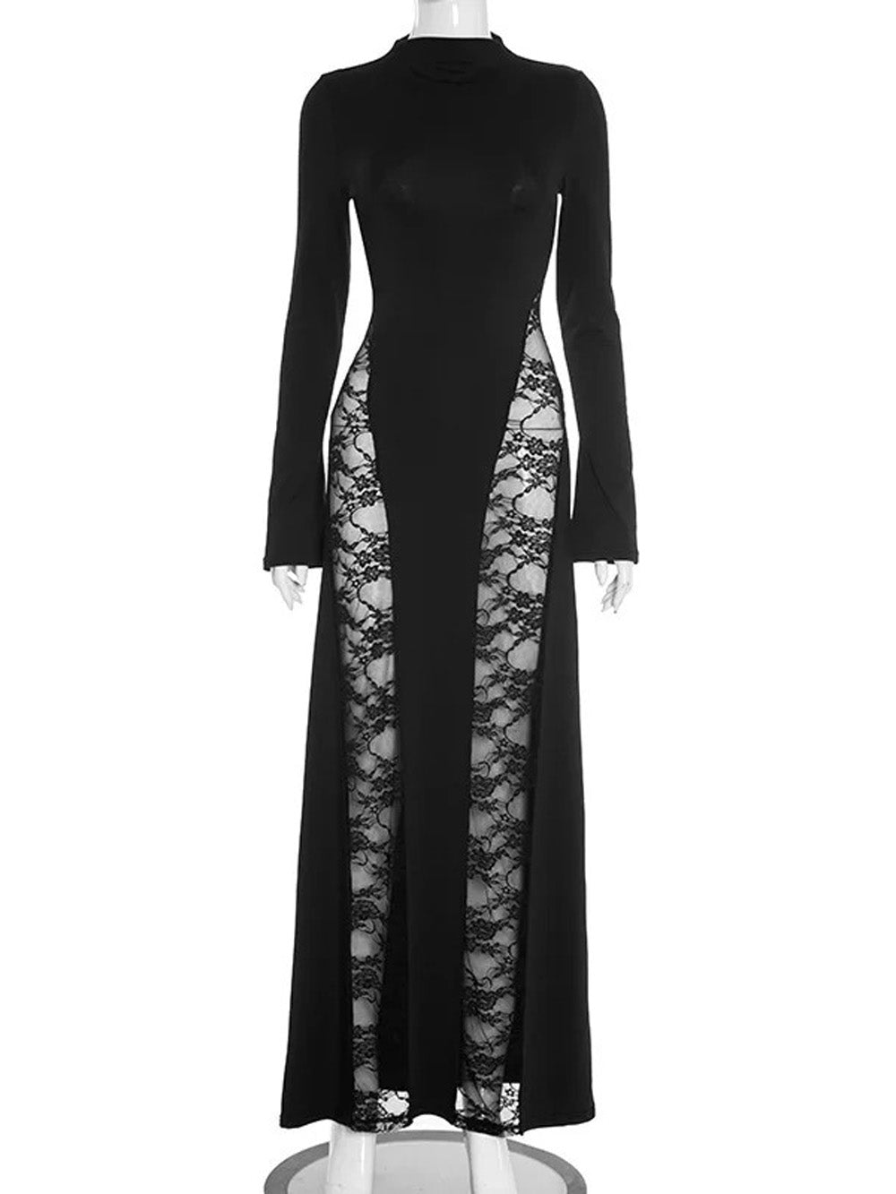 Ariana Sheer Lace Maxi Dress - View 4