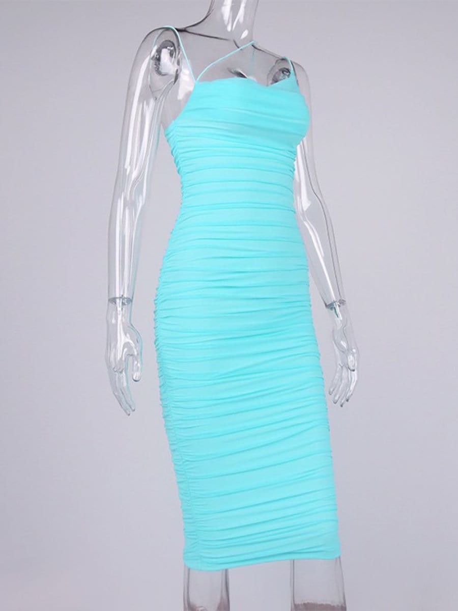 Asymmetrical Bodycon Midi - Fashionpara