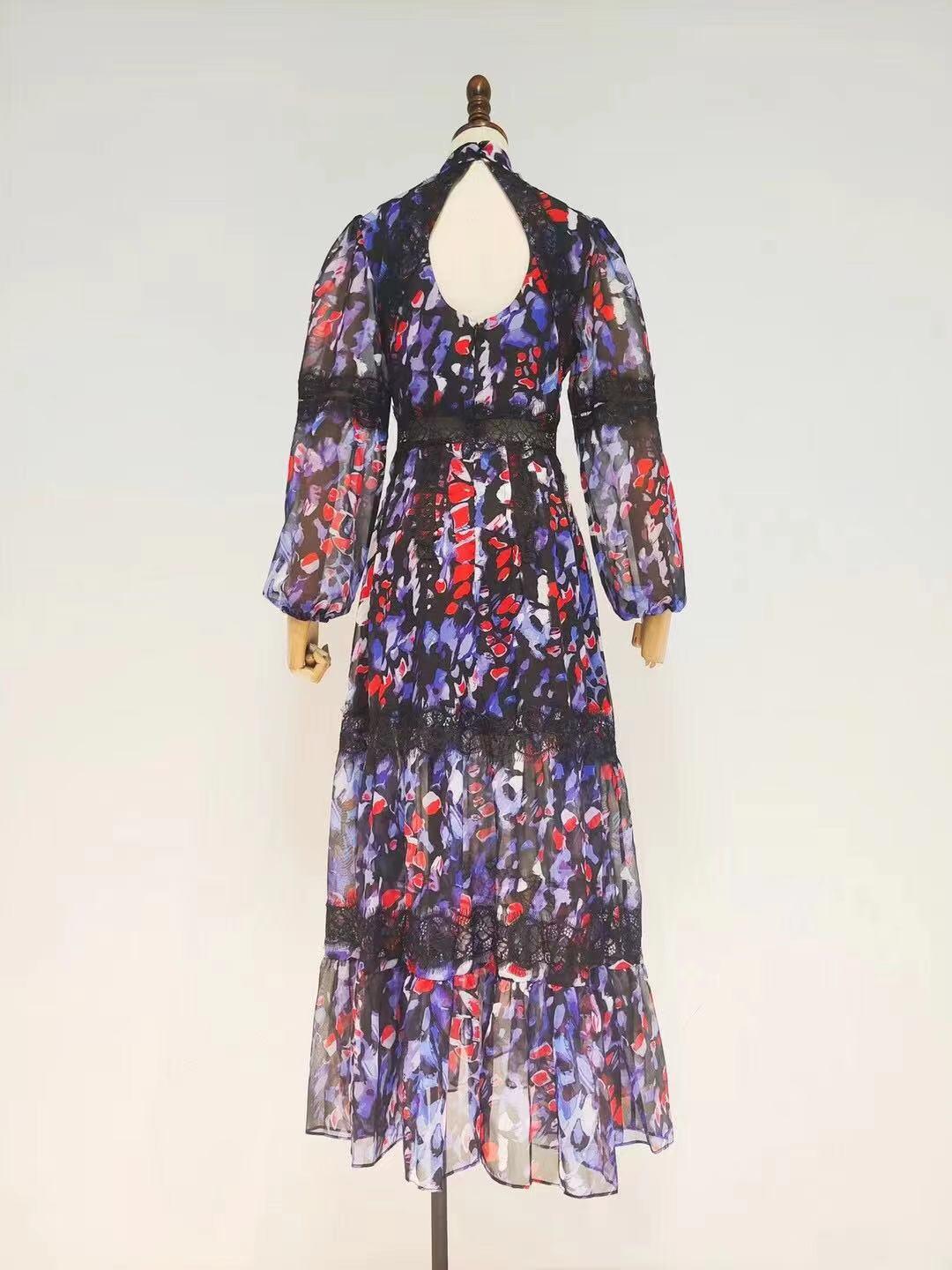 KittenAlarm - Arvid Allover Print Bohemian Dress
