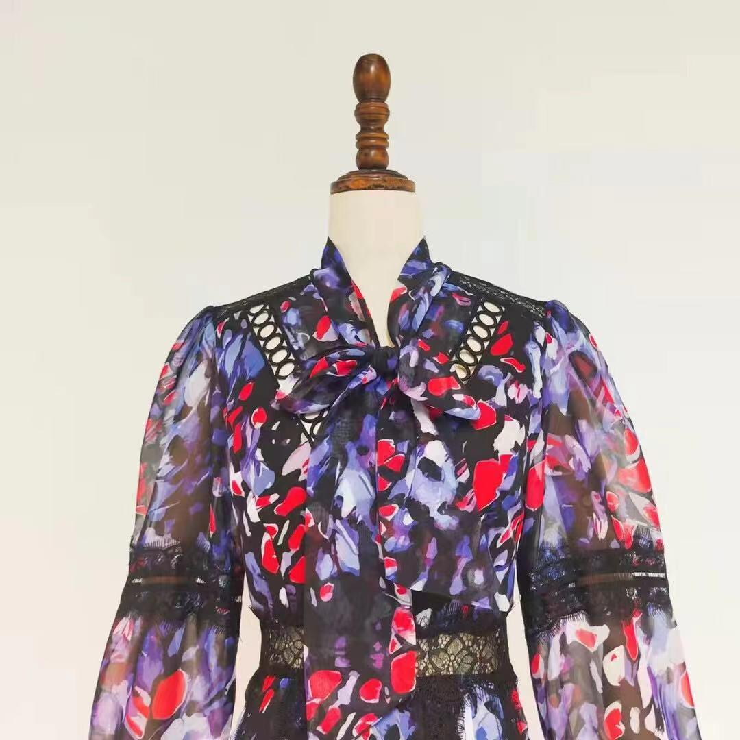 KittenAlarm - Arvid Allover Print Bohemian Dress