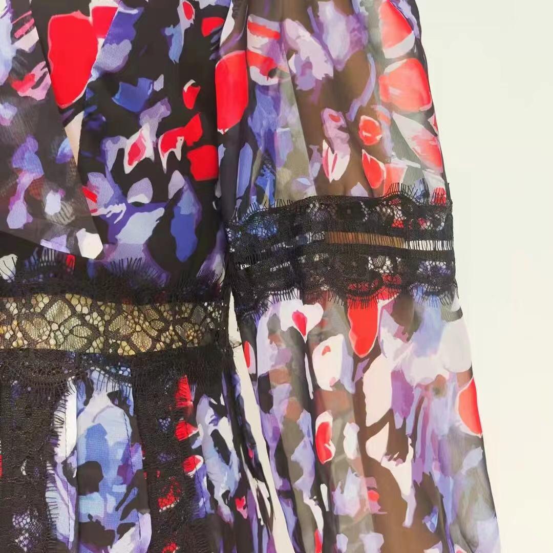 KittenAlarm - Arvid Allover Print Bohemian Dress
