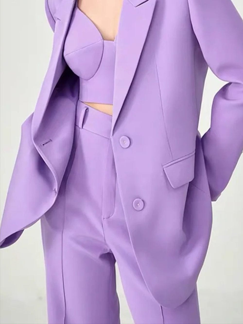 Notched Blazer & - Fashionpara