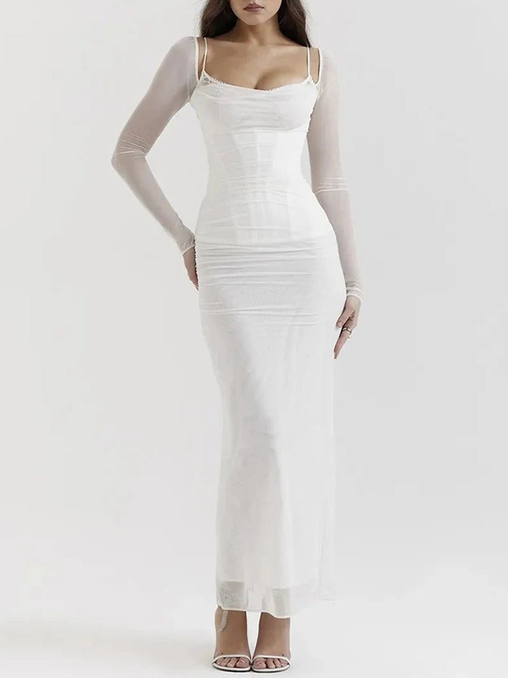 Backless Maxi Dress - Fashionpara