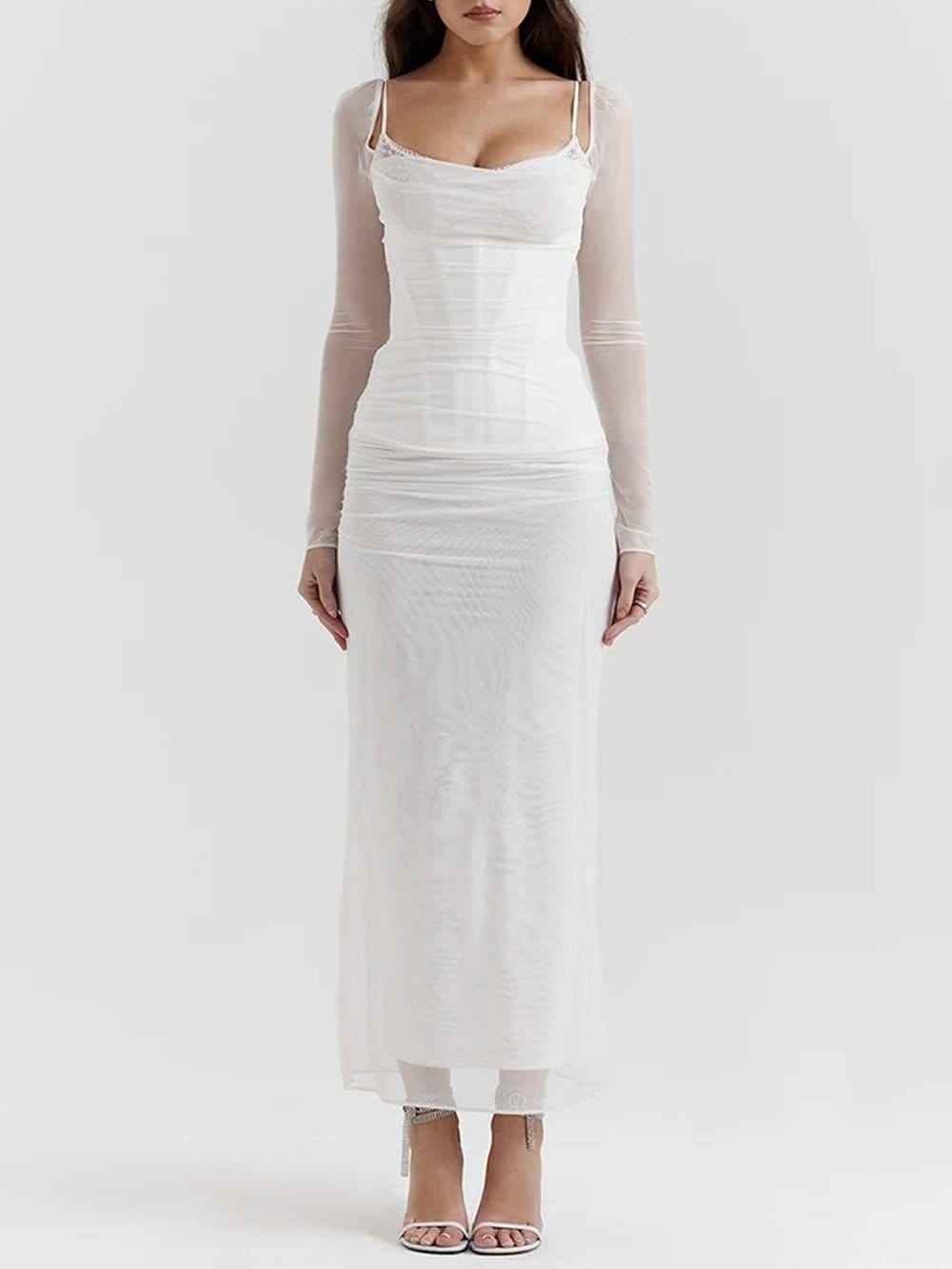 Backless Maxi Dress - Fashionpara