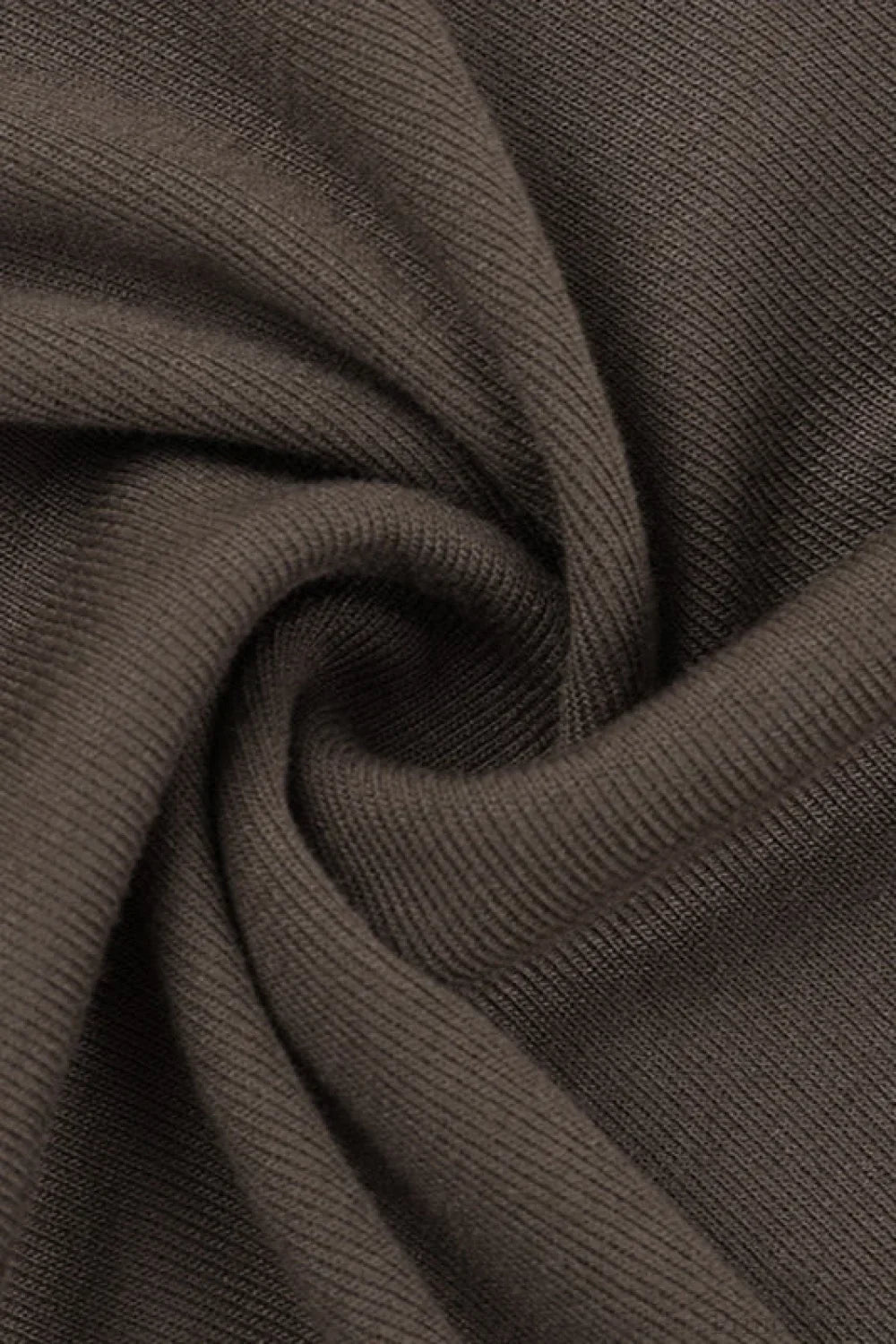 Asymmetric Hem Plain Long Sleeve Tee