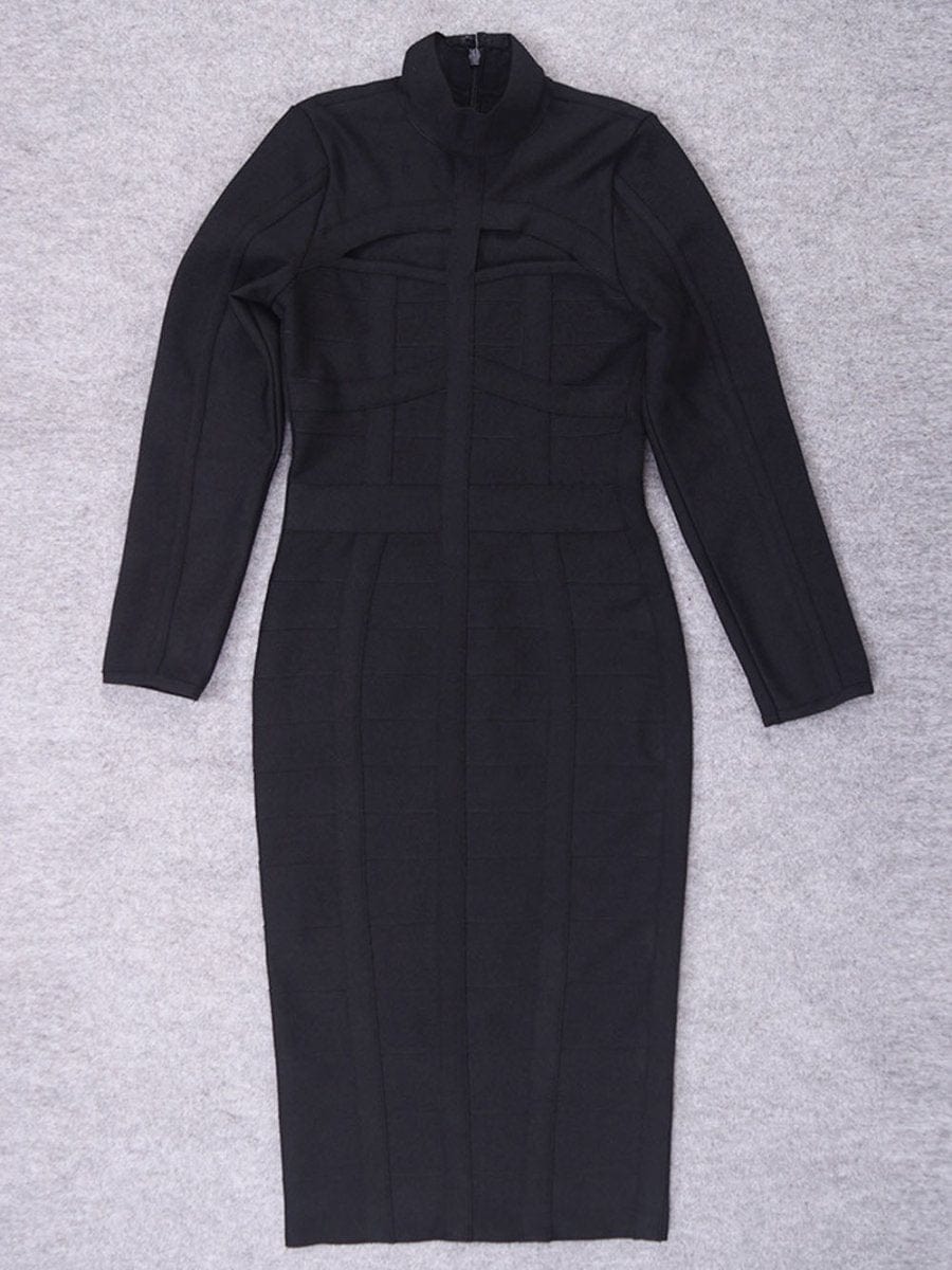 Aurelia Hollow Out Midi Dress - Fashion Pov