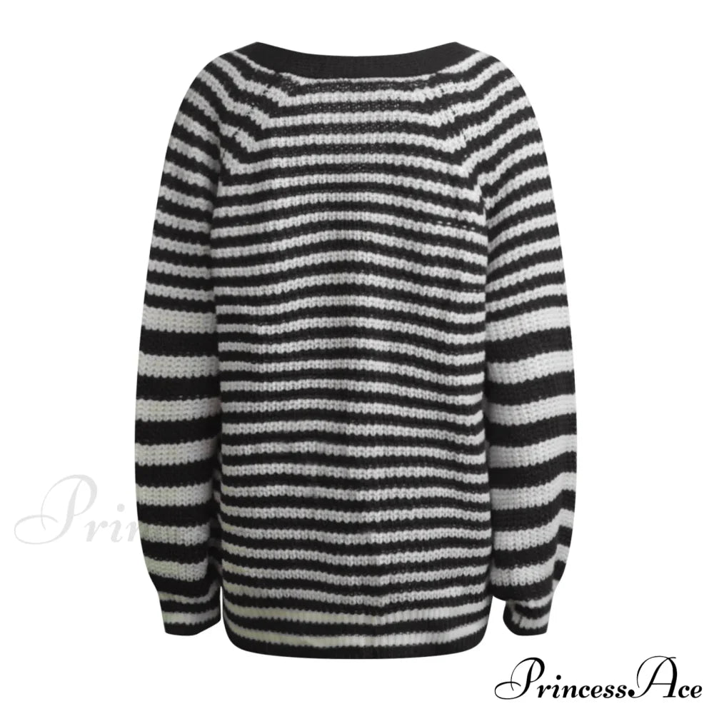 Autumn Winter Warm Casual Knitted Long Sleeve Cardigan Christmas Sweater