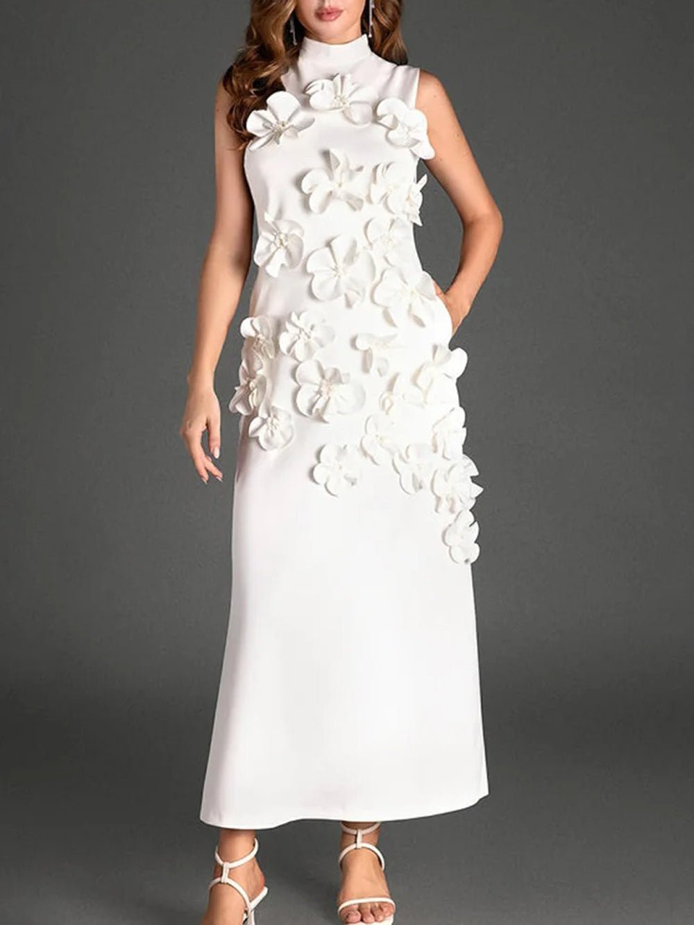 Sleeveless Midi Dress - Fashionpara