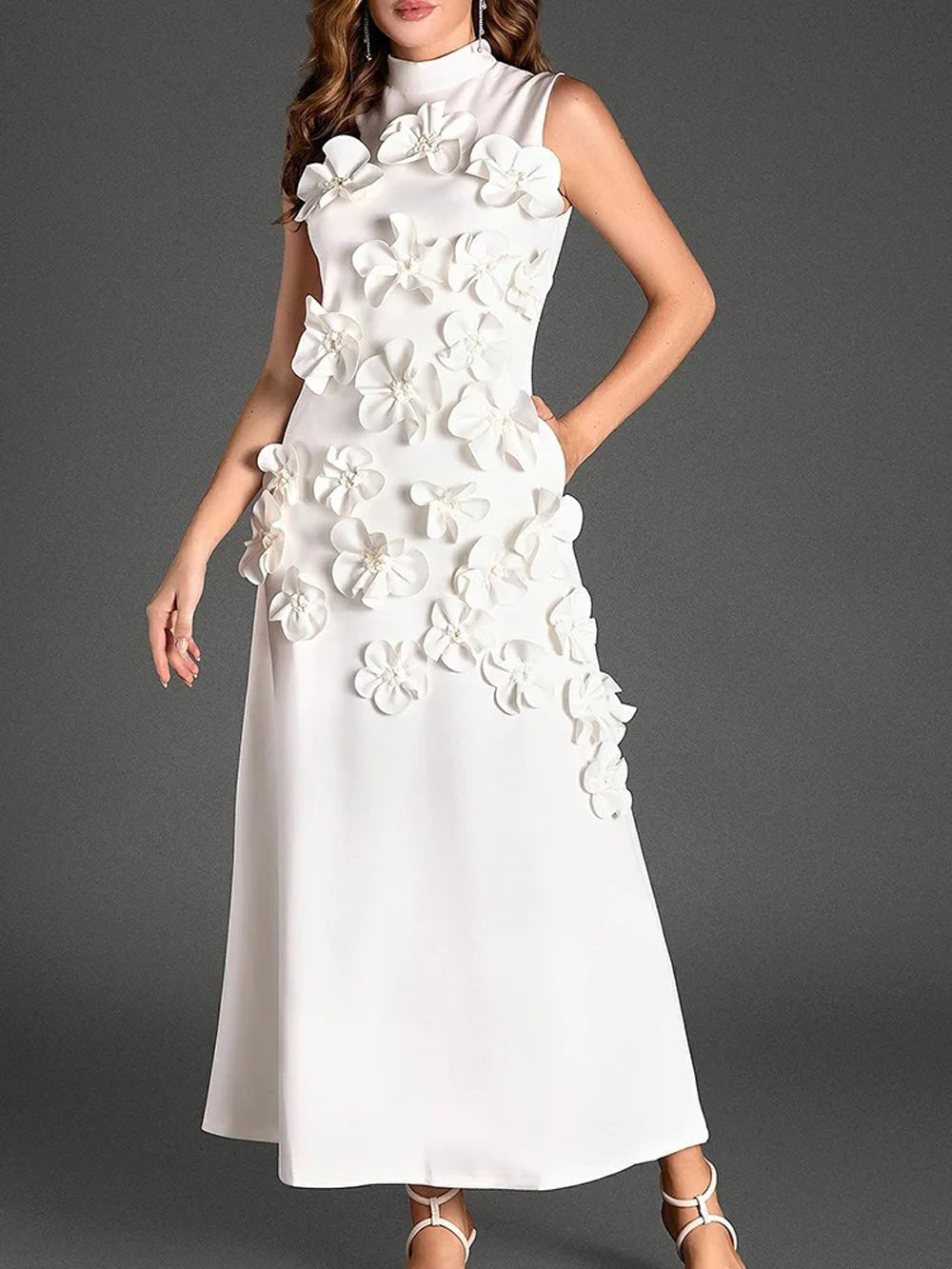 Sleeveless Midi Dress - Fashionpara