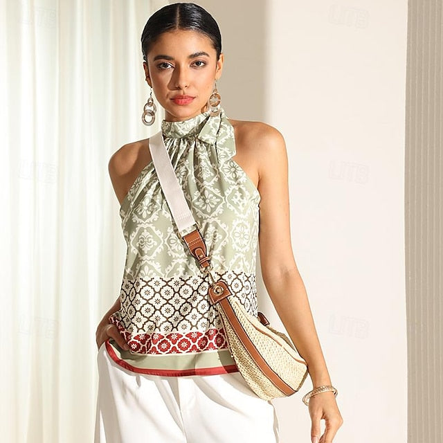 Straw Leather Boho Crossbody Bag with Adjustable