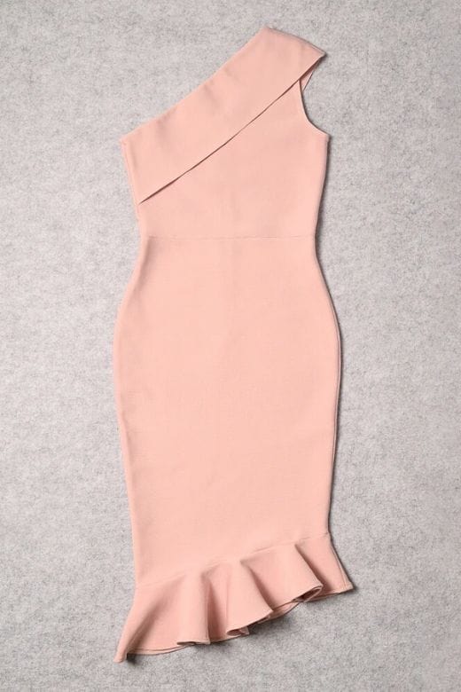 Avery Bandage Dress - Pearl White - Fashionpara