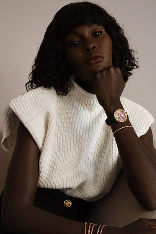 PrincessAce Vintage Short Sleeve Turtleneck Sweater