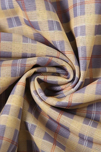 Plaid See Through Maxi Dress