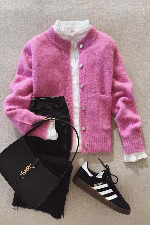 Falling for You Relaxed Cardigan with Pocket for Comfort