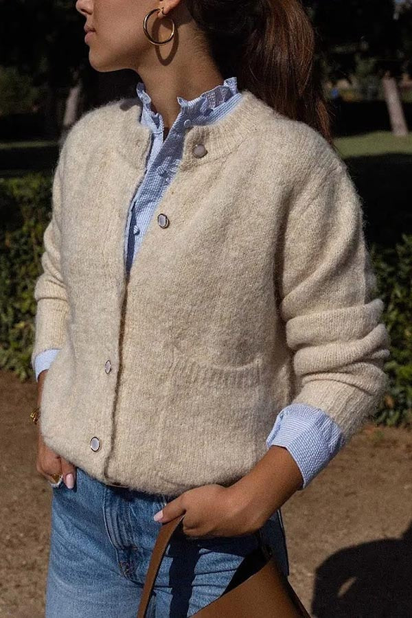 Falling for You Relaxed Cardigan with Pocket for Comfort