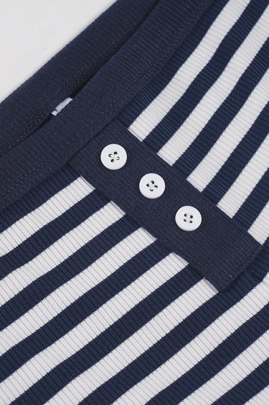 Casual Striped Cami Top Two Piece Set