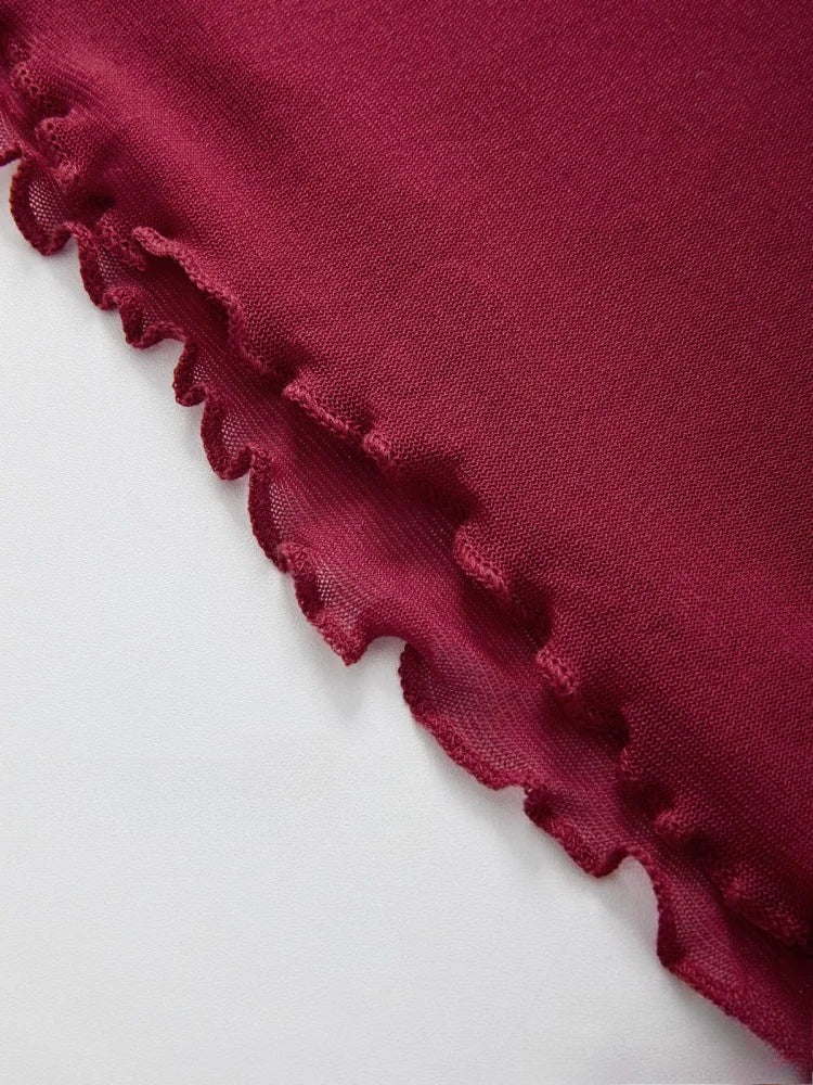 Lace Trim Graceful Strapless Corset Top