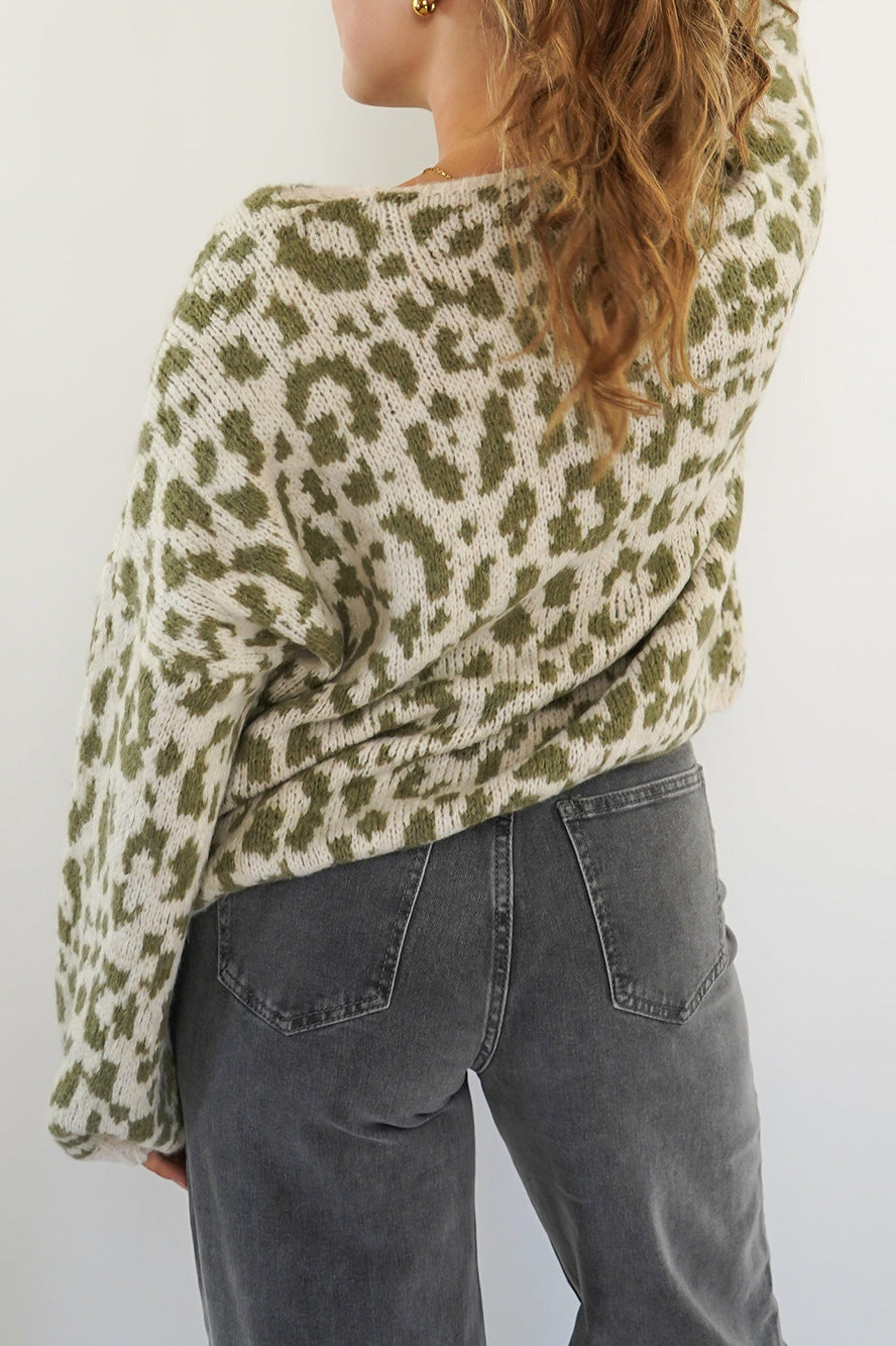 Leopard Print Tie-Front Cardigan for Stylish Comfort