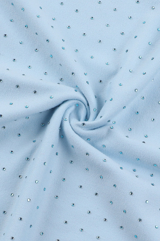 Rhinestone Strap Bodycon Maxi Dress