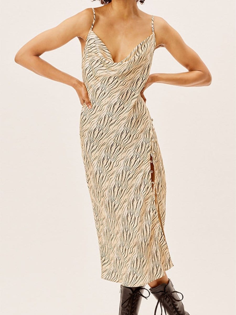 Backless Midi Dress - Fashionpara