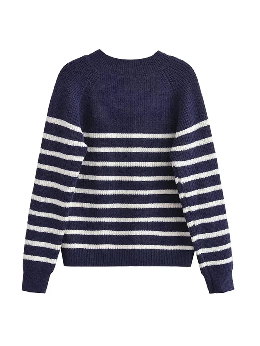 Striped Knit Sweater - Fashionpara