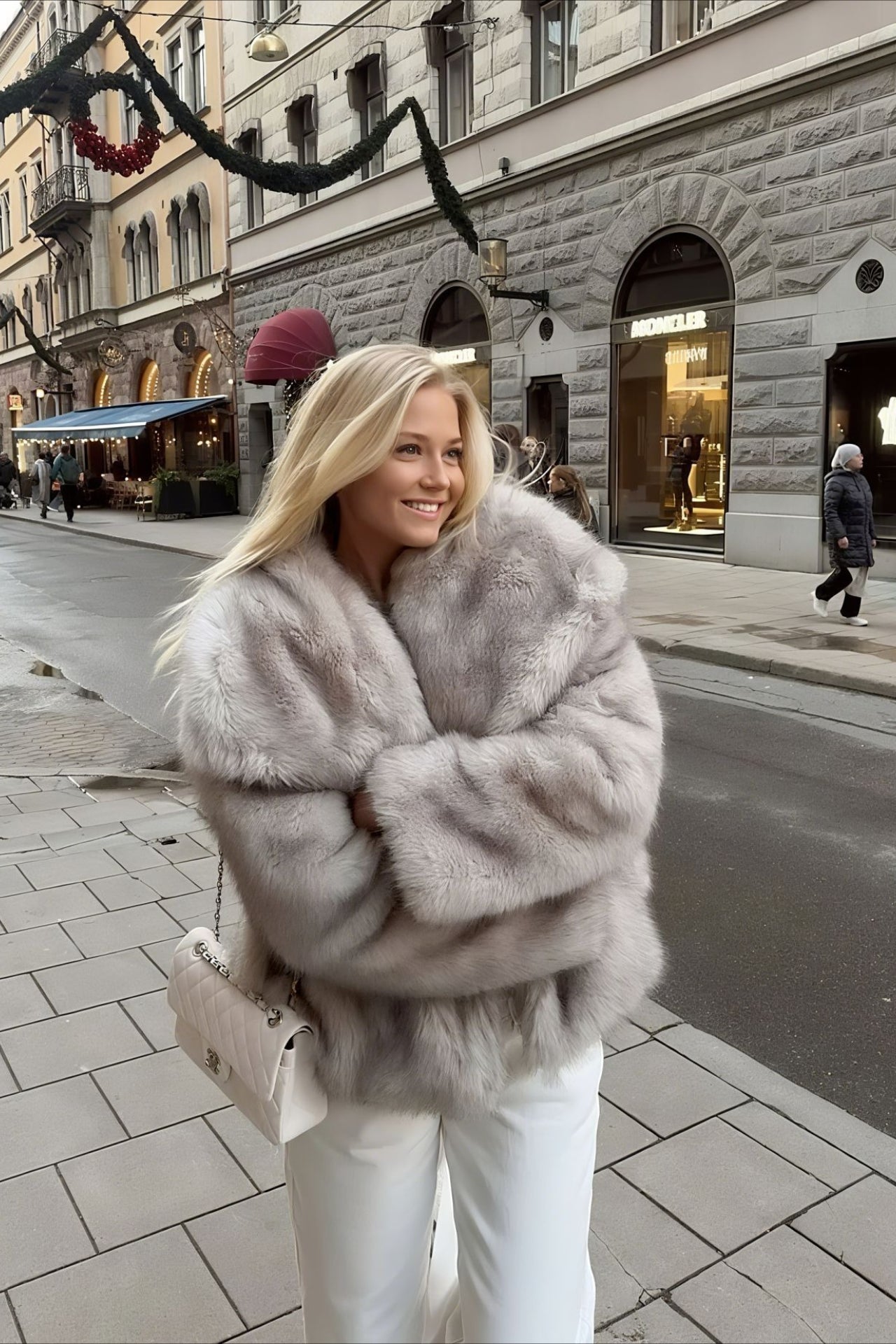Winter Fashion Faux Fur Coat - Fashionpara