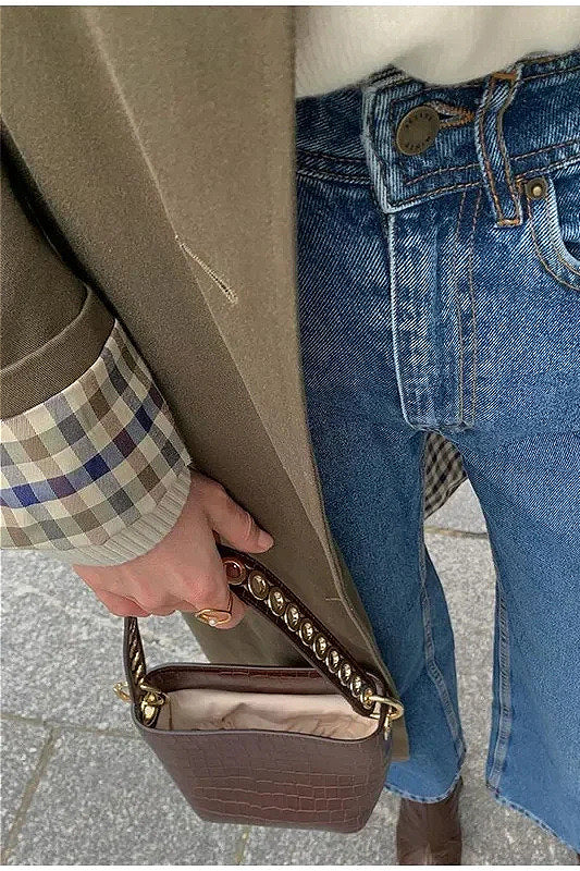 Elegant Collared Buttoned Trench Cargo Overcoat for Style