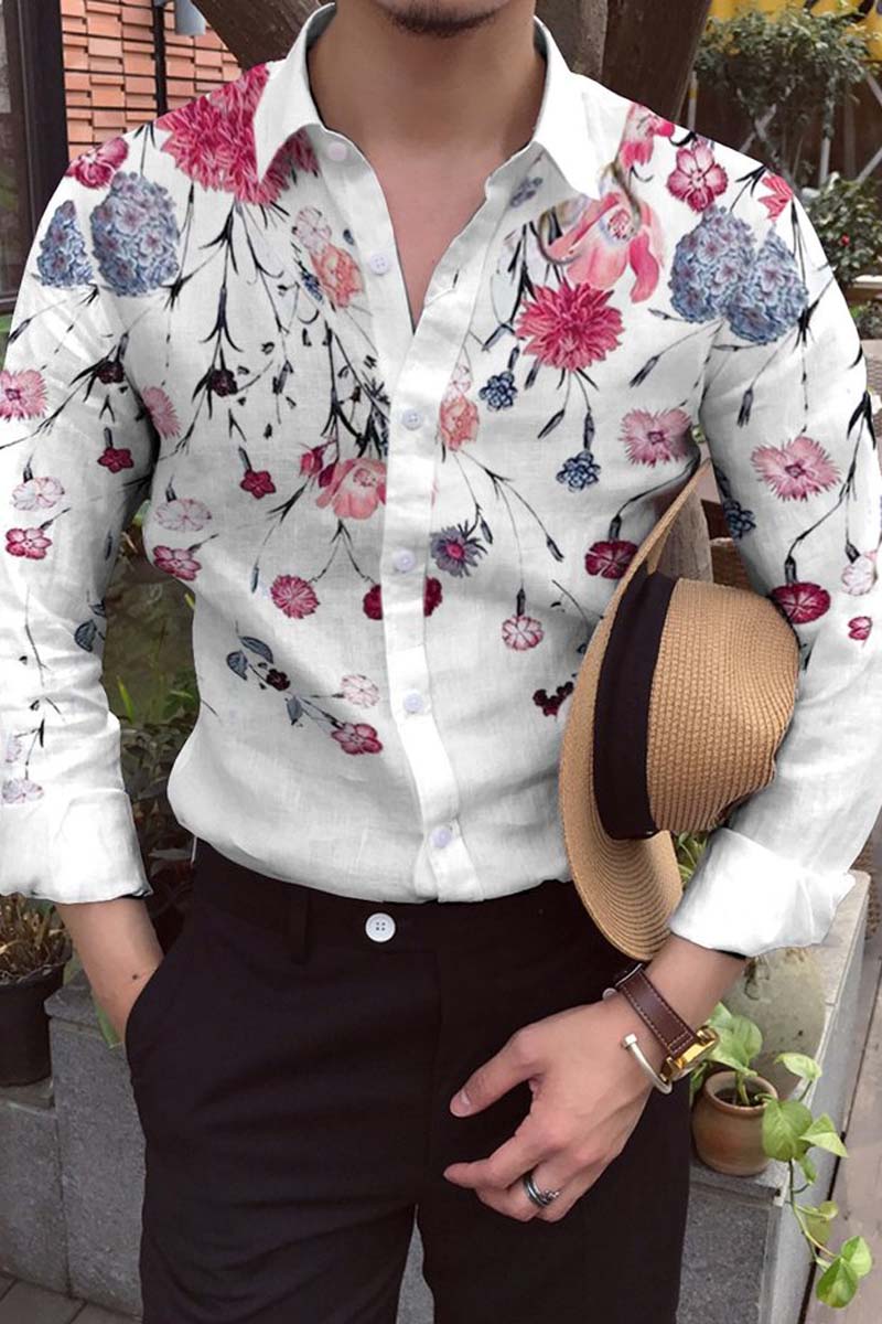 Men's Cotton&Linen Long-Sleeved Fashion Casual Shirt - Fashionpara